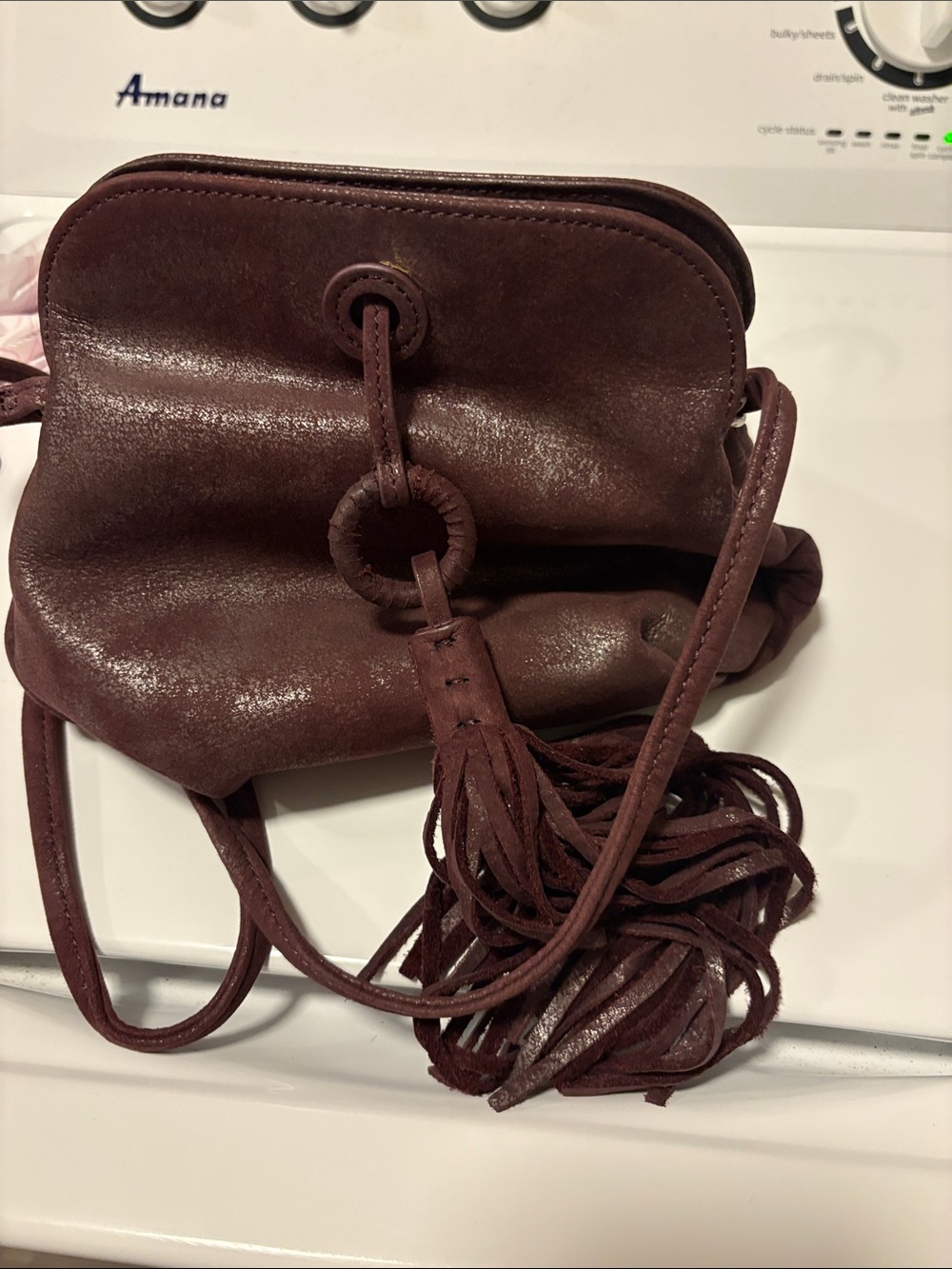 Women’s Hobo Tassel Crossbody Bag - Brown